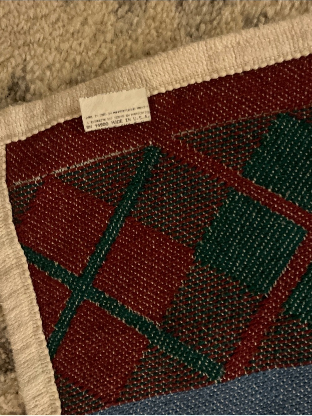 VTG 80s Quail Hunting Dog Blanket Reversible Throw 1987 Vuteks - Picture 4 of 7